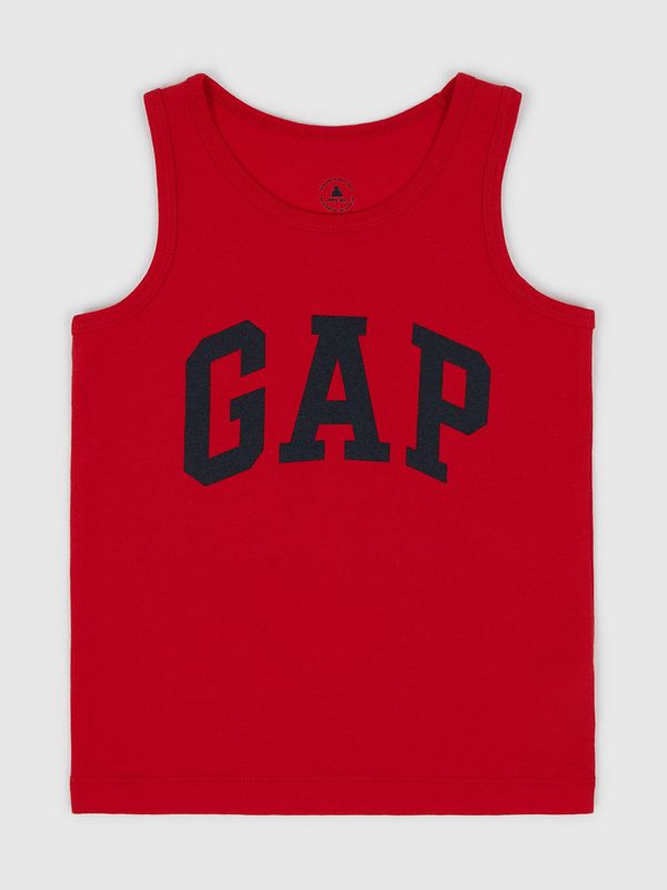 GAP Red boys' tank top with GAP logo