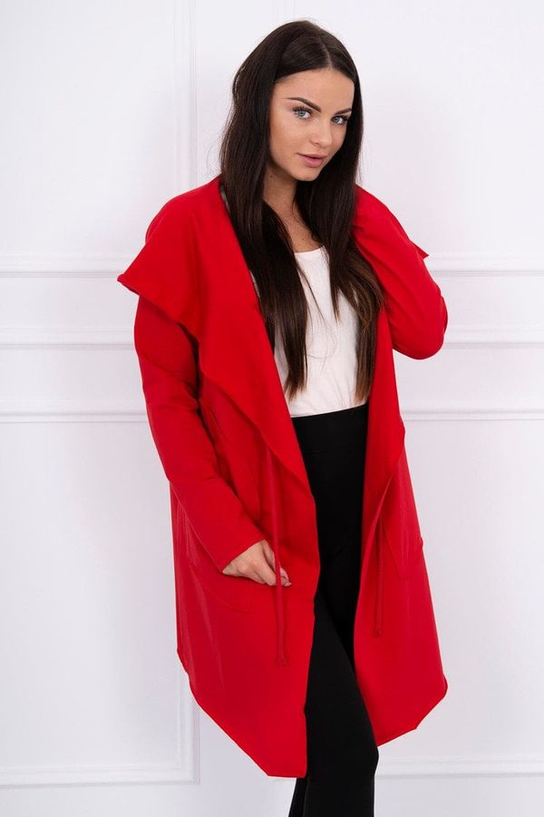 Kesi Red cape with loose hood