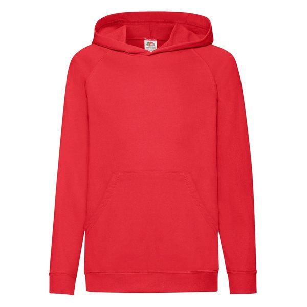 Fruit of the Loom Red children's hoodie Fruit of the Loom