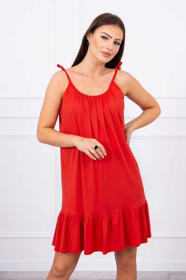 Kesi Red dress with thin straps