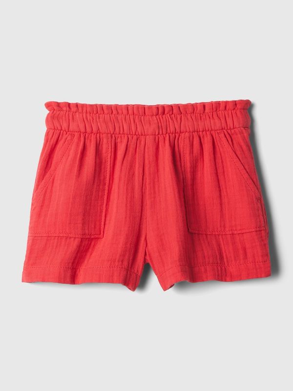 GAP Red Girls' Muslin Shorts GAP