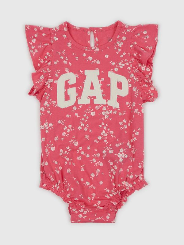 GAP Red Girly Floral Bodysuit GAP