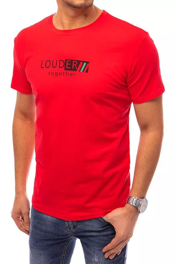 DStreet Red men's Dstreet T-shirt with print