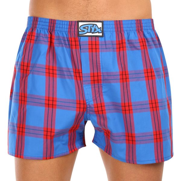 STYX Red men's plaid boxer shorts Styx