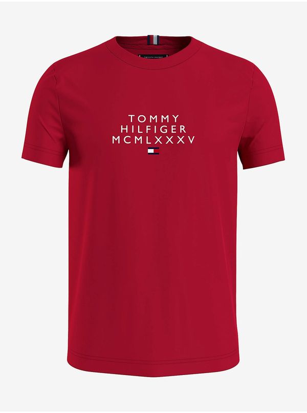 Tommy Hilfiger Red Men's T-Shirt Tommy Hilfiger - Men