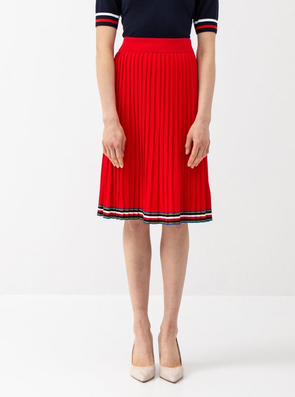 Tommy Hilfiger Red pleated skirt Tommy Hilfiger Jessah