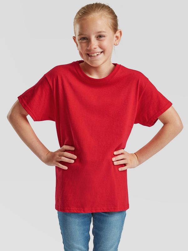 Fruit of the Loom Red T-shirt for Kids Original Fruit of the Loom