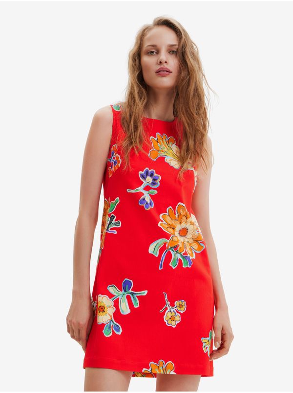 DESIGUAL Red Women Floral Dress Desigual Sundance - Women