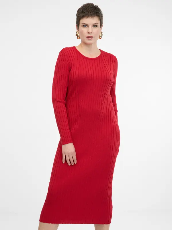 Orsay Red Women's Midi Dress ORSAY - Women's