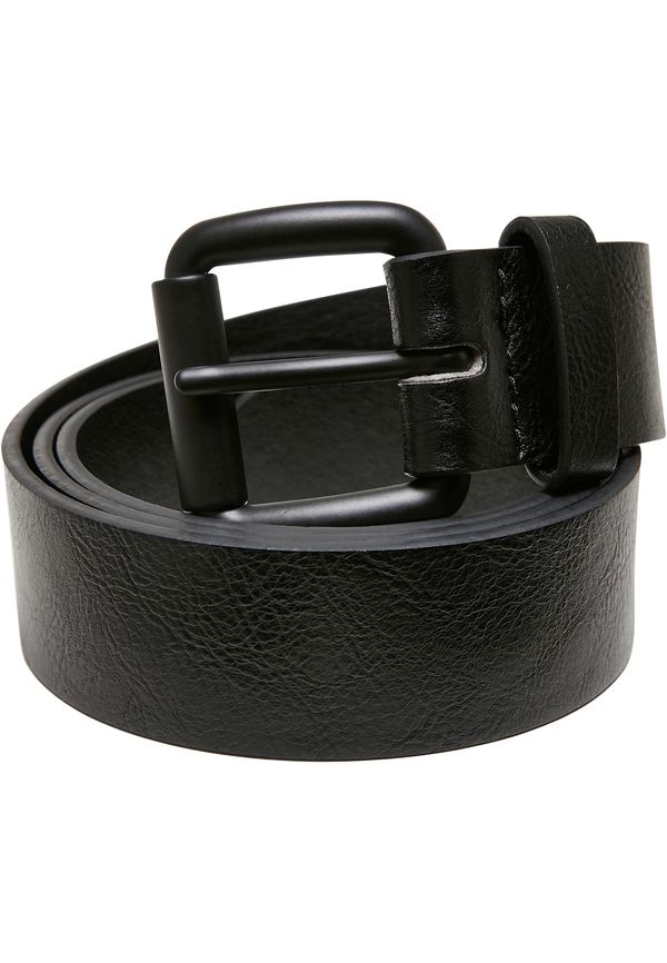 Urban Classics Regular belt with thorn buckle made of synthetic leather black