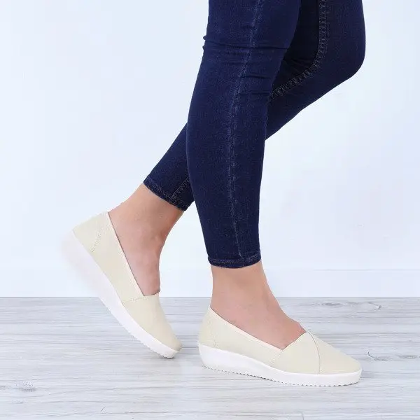 Resti Resti Beige slip on wedges Ceibo - Footwear