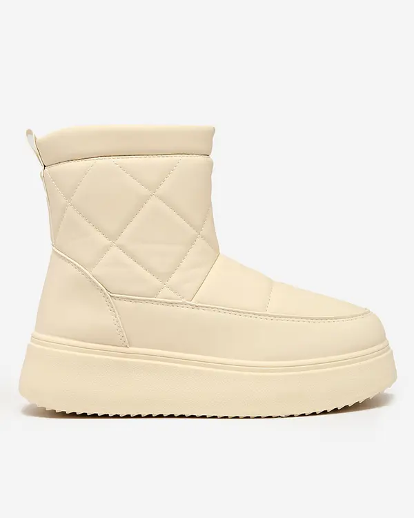 Resti Resti Beige women's boots a'la snow boots Kacecica