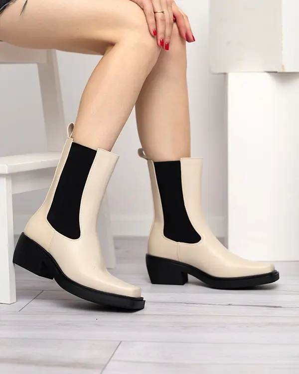 Resti Resti Beige women's high slip boots Darran - Footwear