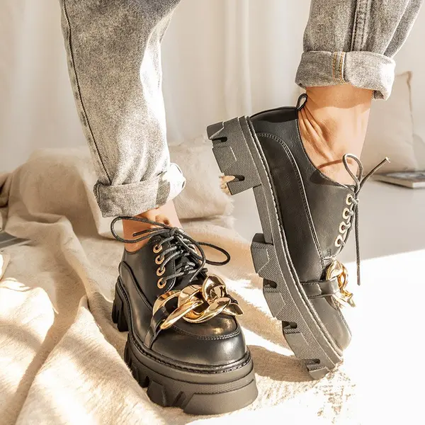 Resti Resti Black flat shoes Eqoia - Footwear