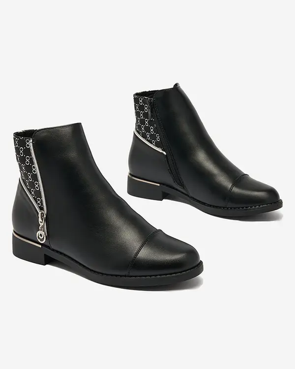 Resti Resti Black women's boots a'la sztyblety Orlaa