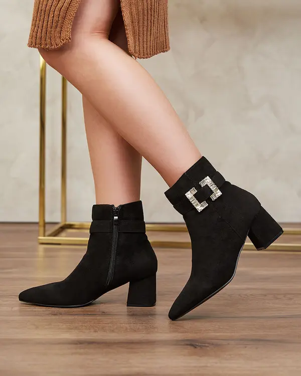 Resti Resti Black women's low stiletto boots Masemart