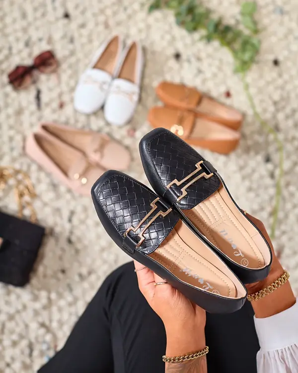 Resti Resti Black women's moccasins Bulerol