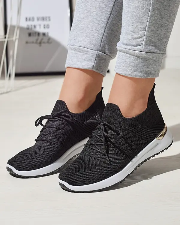 Resti Resti Black woven sports shoes for women Ferroni - Footwear