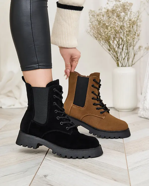 Resti Resti Brown women's Oledi flat heeled boots