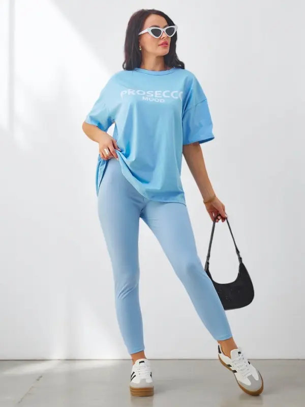 Resti Resti Cotton women's set with short sleeves and leggings