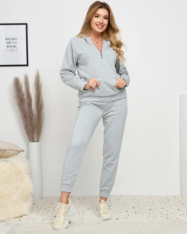 Resti Resti Gray women's insulated tracksuit set - Clothing