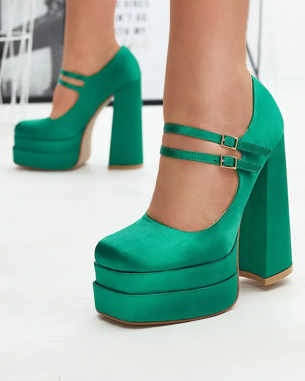 Resti Resti Green women's high stiletto pumps Elika - Footwear