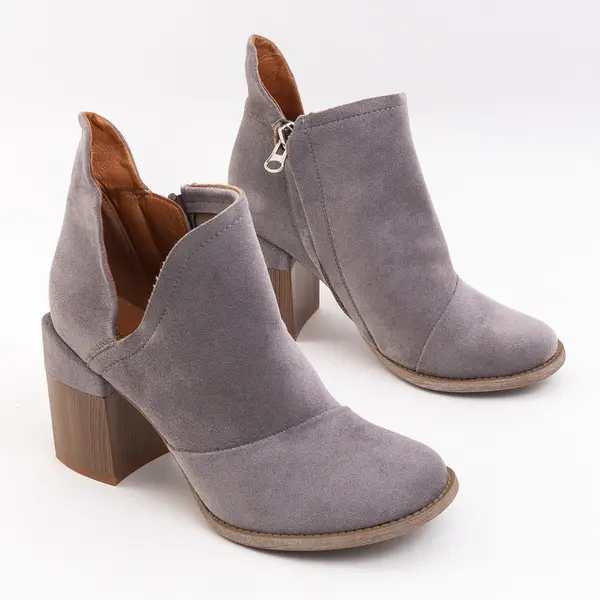 Resti Resti Grey women's cutout boots Plinara - Footwear