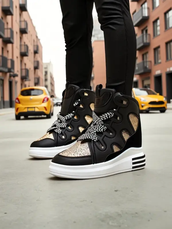 Resti Resti High sports shoes for women with a hidden wedge Oblaffi