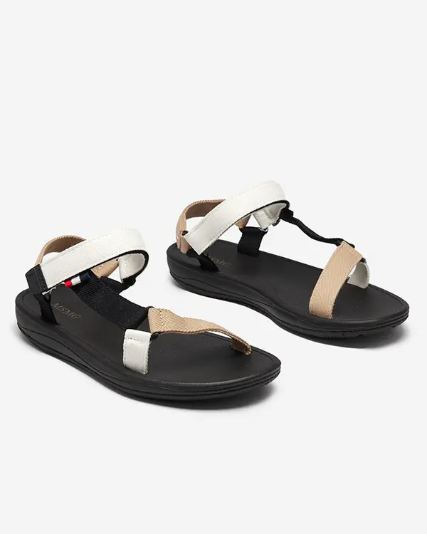 Resti Resti Icon Women's fabric sandals in white Ojo- Footwear