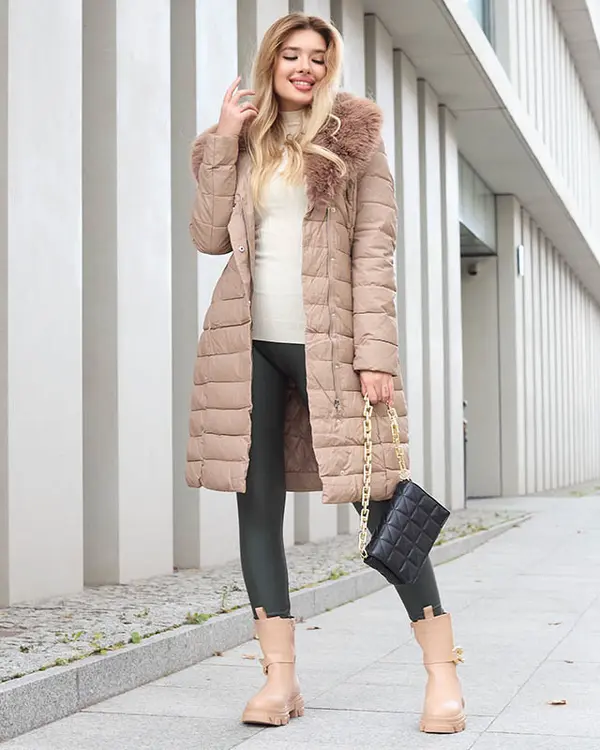 Resti Resti Ladies' brown winter jacket - Clothing