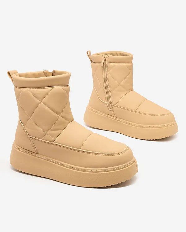 Resti Resti Light brown women's boots a'la snow boots Kacecica