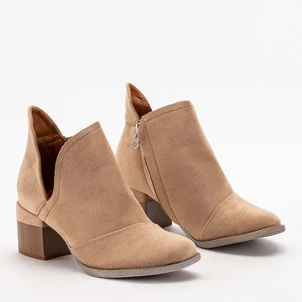 Resti Resti Light brown women's insulated boots on the Karela post - Footwear