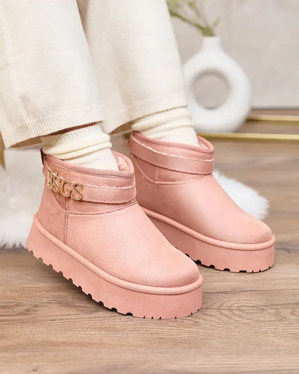 Resti Resti Light brown women's shoes a'la snow boots with ornament Parisela