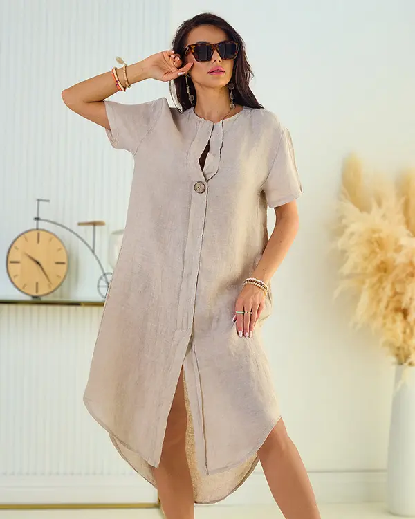 Resti Resti Linen women's oversize dress