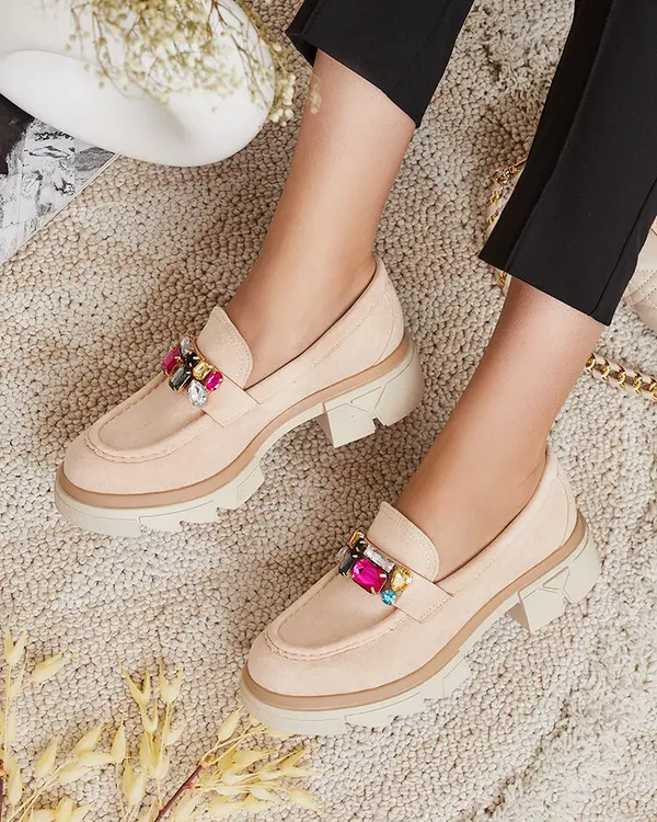 Resti Resti Mokassins with colorful stones Sariner