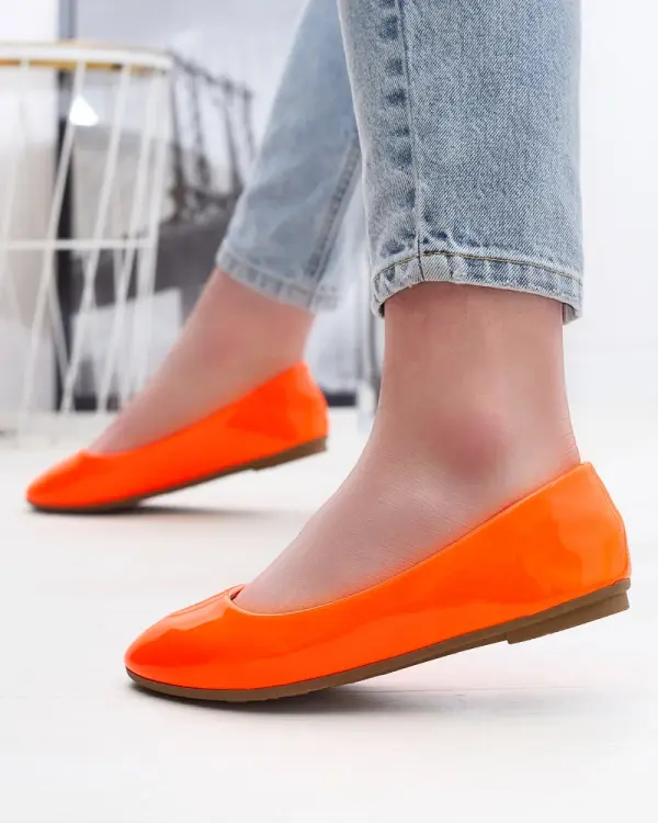 Resti Resti Neon orange women's lacquered ballerinas Fama - Footwear