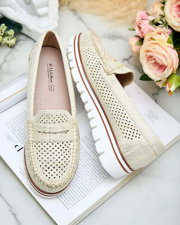 Resti Resti Openwork women's moccasins Leteller