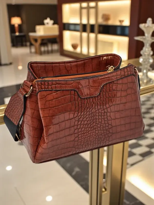 Resti Resti Patent Leather Small Women's Eco-Leather Bag Midnight Fern