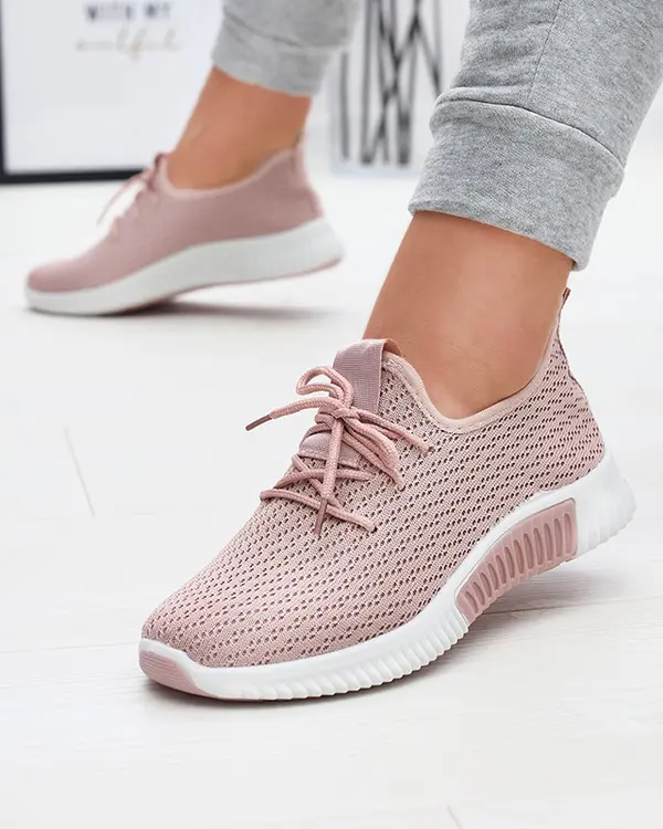 Resti Resti Pink women's fabric sports shoes Vobbu- Footwear