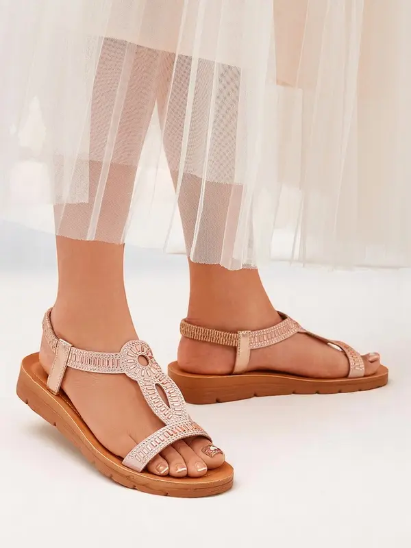 Resti Resti Royal Fashion Women's Ava Shine sandals with decorative straps