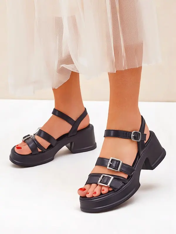 Resti Resti Royal Fashion Women's Low Block Heel Sandals Otteze