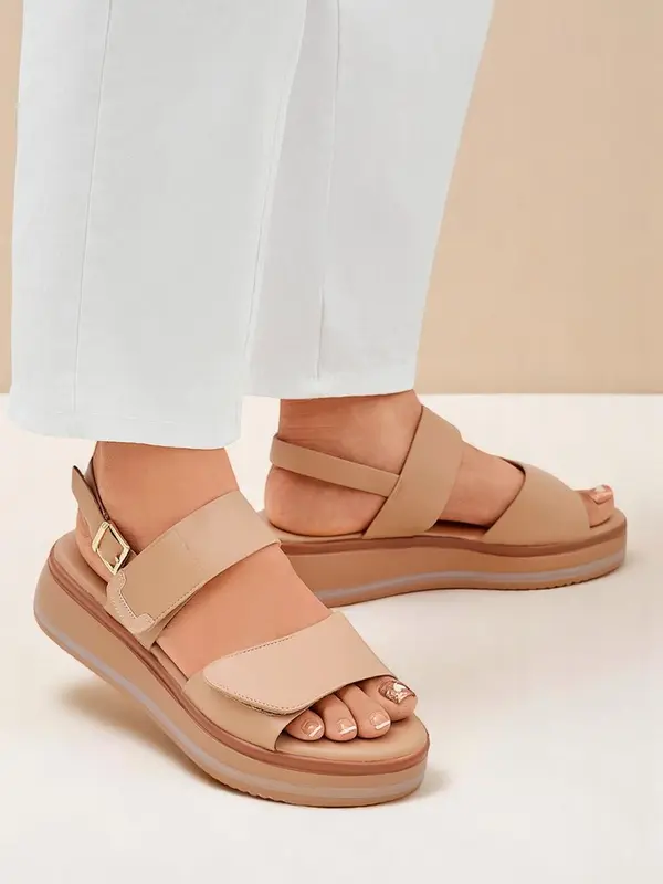 Resti Resti Royal Fashion Women's Thick-Soled Tulip Sandals
