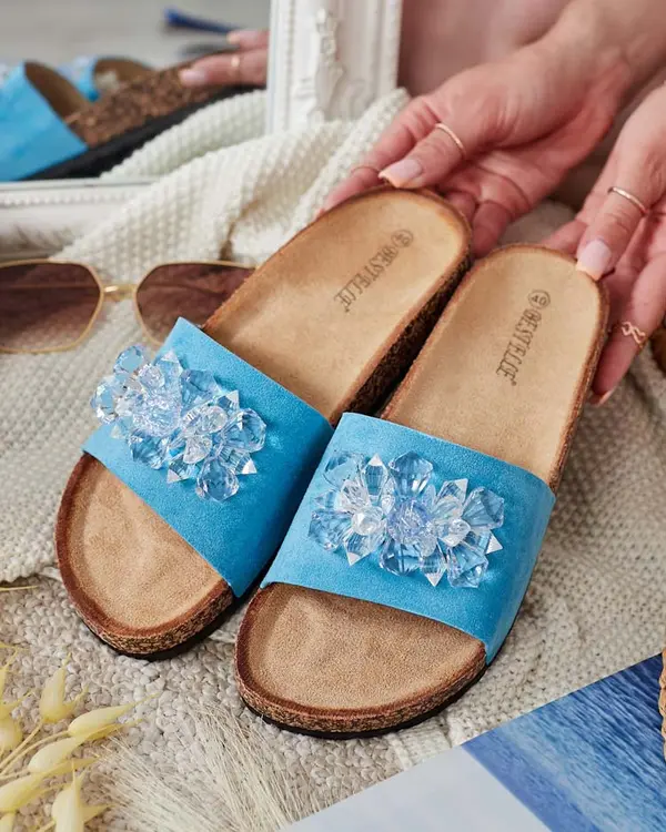 Resti Resti Royalfashion Women's Villo rhinestone flip-flops