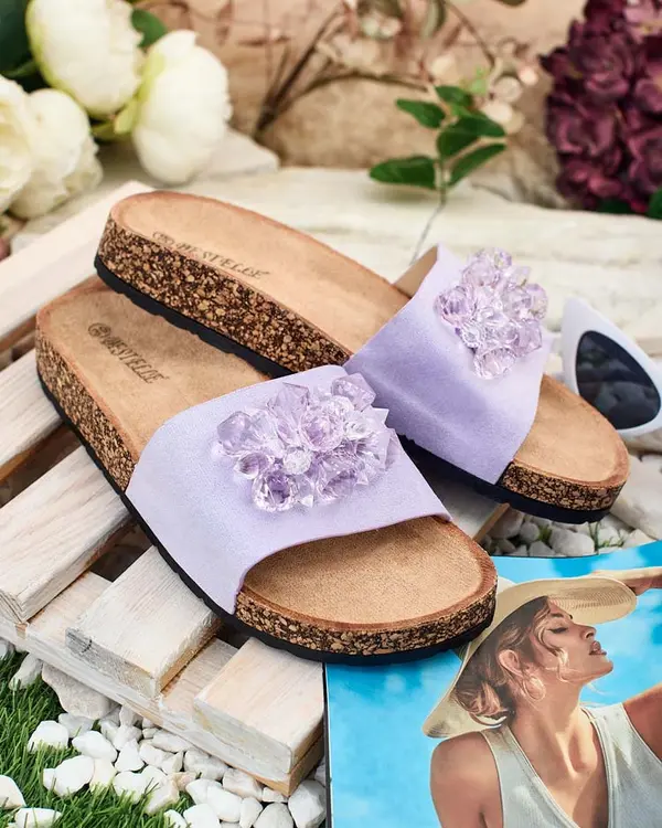 Resti Resti Royalfashion Women's Villo rhinestone flip-flops