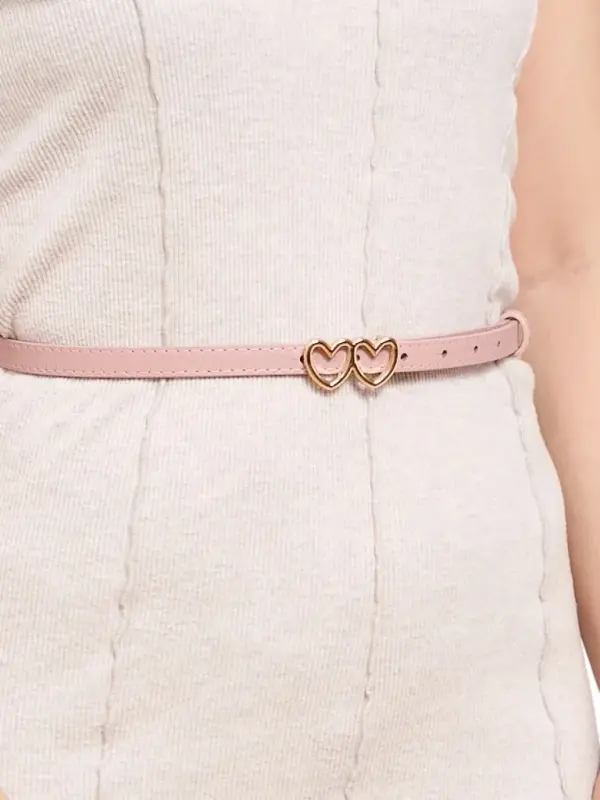 Resti Resti Thin women's casual belt with heart-shaped buckle