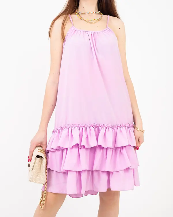 Resti Resti Violet ladies' strappy dress with frills - Clothing