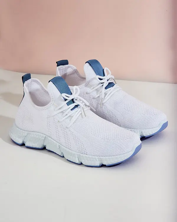 Resti Resti White and blue Baym women's sports shoes - Footwear