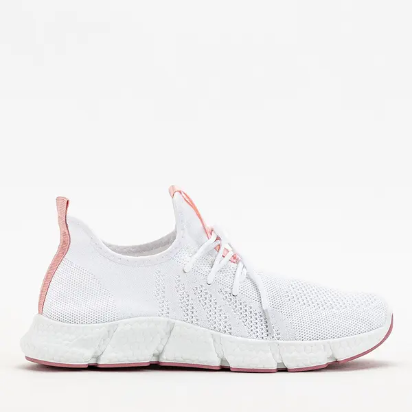 Resti Resti White and pink women's sports shoes Baym - Footwear