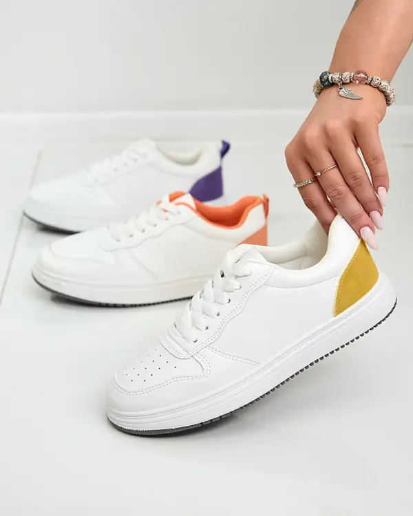 Resti Resti White and yellow classic sports shoes Colorburst Classics