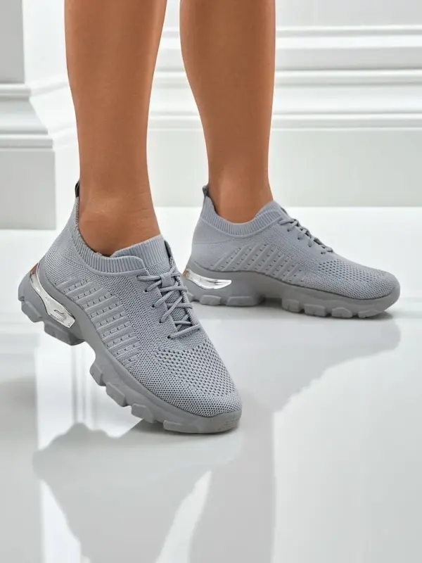 Resti Resti Woman's Laced Fabric Sports Shoes Ewey